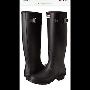 Hunter Original Tall Matte Black Rain Boots